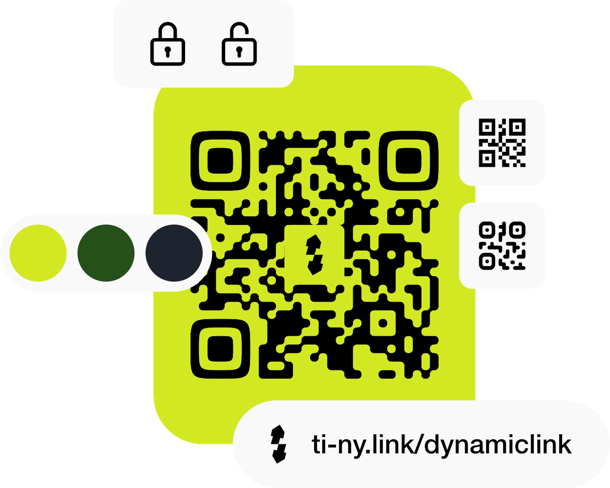 Branded QR code examples for connecting printed materials to online content